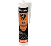 Bostik MSP 133 - Mastic de Fixation Hautes Performances Pour Collage et Jointoiement De Tuiles - Formule MS Polymères - Extérieur - Maintien Immédiat - Couleur : Tuile - 1 Cartouche 290 ml