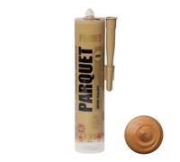 Mastic de qualité supérieure couleur cerise pour parquet et stratifié FOME FLEX PARQUET - Cerise, élastique, durable, peut être peint et peint. Idéal pour remplir et réparer les joints et les
