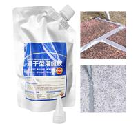 Mastic de réparation de fissures pour béton, 500g mastic de réparation de fissures à séchage rapide, colle de calfeutrage imperméable, adhésif puissant pour sol, toiture, trottoir, sous-sol