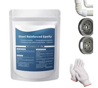 Mastic De Réparation Époxy Multi-usage Haute Résistance Renforcé À L'acier,adhésif Puissant Pour Le Collage, Le Rebouchage Et La Réparation De Métal Bois Plastique Céramique (1Set)