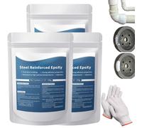 Mastic De Réparation Époxy Multi-usage Haute Résistance Renforcé À L'acier,adhésif Puissant Pour Le Collage, Le Rebouchage Et La Réparation De Métal Bois Plastique Céramique (3Set)