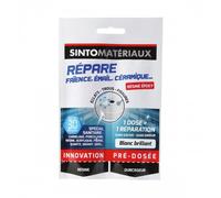 Mastic de réparation sanitaire - 2 x 15 g - blanc brillant - Répare Dose Epoxy SINTO