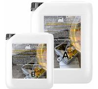 Mastic de scellement électrique époxy IP68 et IP69 jusqu'à 1000 volts, 640 g marron translucide (transparent) - Étanche pour boîtes de dérivation, platines, manchons de câble, etc.