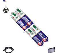 Mastic d'étanchéité 9900 - Solution permanente pour les fissures de toit et de mur - En silicone - Résistant aux intempéries - Résistant aux intempéries - Résistant aux déchirures et à l'étirement