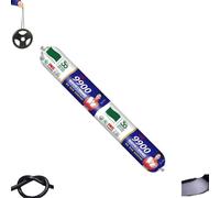 Mastic d'étanchéité 9900 - Solution permanente pour les fissures de toit et de mur - En silicone - Résistant aux intempéries - Résistant aux intempéries - Résistant aux déchirures et à l'étirement