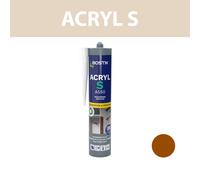 Bostik Acryl S - Mastic Acrylique - Intérieur & Extérieur - Fissures, Calfeutrement Et Joint - Tous Matériaux - Marron - Cartouche 310 ml