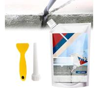 Mastic d'étanchéité imperméable pour béton extérieur, adhésif de réparation de fissures puissant, idéal pour les allées, les parkings et les routes (1 tube, 200 g)