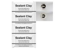 Mastic d'Étanchéité Modelable à la Main pour Trous Muraux, Pâte Imperméable pour Reboucher les Trous du Mur, Joint Imperméable aux Ouvertures de Climatisation, Scellement Conduits et Fissures (4pcs)