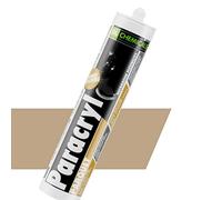 Mastic élastique pour joints de raccordement et de dilatation, mastic d'étanchéité sans solvant ni silicone (310 ml, pin/cerisier, 5)