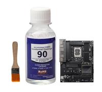 Mastic électronique pour plaques de circuit 100 ml | Scellant anti-humidité à séchage rapide transparent pour PCB avec pinceau pour isolation union terminale