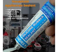 Mastic en caoutchouc de Silicone, adhésif étanche pour la liaison du Silicone/plastique/métal/verre, bon pour les appareils ménagers 42g 2pc