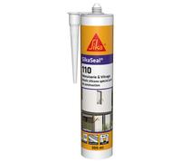 MASTIC EN CARTON DE 12 CARTOUCHES 300ML DE SIKASEAL-110 MENUISERIE & VITRAGE NOIR - SIKA - 739181