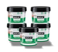 Mastic en pâte haute remplissage, remplissage élevé sur mur et bois, renforcé de fibres, remplit jusqu'à 2 cm sans retrait - 5 boîtes de 1 kg