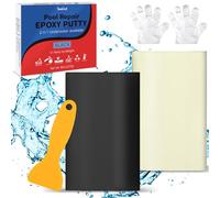 Mastic Epoxy, 227g Mastic Epoxy Putty de RéParation Sous L'Eau, 2 Parties Colle Epoxy Utilisé Pour RéParer les Fuites, les Fissures, la RéParation, le Remplissage, la Gravure(Noir)