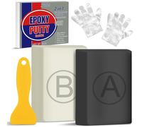 Mastic Époxy,280g Mastic Piscine sous L'eau,Pate Epoxy Bicomposant pour Coller Rapidement le Métal,le Bois,le Plastique,la Céramique,Réparer les Fuites et Combler les Fissures (Gris)