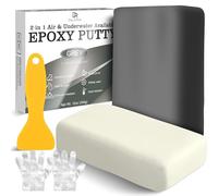 Mastic Epoxy - 340g Pâte à Réparer Epoxy Bicomposant pour Collages Multi-Matériaux, Métal, Rebouche, Sculpter - Colle Époxy Argile de Sculpture Répare, Plastique, Pierre, Céramique, Milliput (Gris)