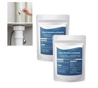 Mastic époxy Renforcé En Acier, Kit De Réparation De Mastic éPoxy Imperméable Et Résistant à La Chaleur, Mastic De Remplissage Tout Usage Ab Argile époxy Pour Métal, Bois, Carrelage, Céramique (2PCS)