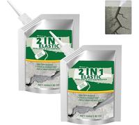 Mastic et mastic pour fissures de béton, adhésif imperméable à nivellement automatique 2 en 1, colle de réparation d'allée robuste pour ciment, asphalte, fondation de trottoir, séchage rapide (2)