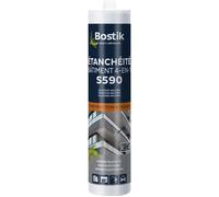 Bostik Mastic d'étanchéité S590 – 4 en 1 Bâtiment Intérieur/Extérieur Translucide 300 ml