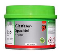 Mastic - Fibre de verre - Polyester bi-composant - Durcisseur inclus - Auto-K - 1Kg