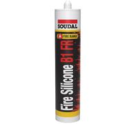 Mastic Fire Silicone B1 FR gris 300 ml SOUDAL 147412