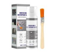 Mastic imperméable - agent d'imprégnation | Mastic imperméable invisible avec brosse pour toit, sous-sol, camping-car, bateau, salle de bain, 100 ml de Mastìc de réparation mural transparent, 1 paquet