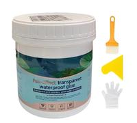 Mastic imperméable invisible - Mastic liquide transparent, larges utilisations | Scellant de fuite d'isolation transparent Super résistant et facile, revêtement adhésif imperméable pour douche, salle