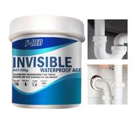 Mastic imperméable, revêtement imperméable transparent, Adhésif de réparation invisible pour une liaison forte, revêtement transparent 100 g, Agent anti-fuite, mastic d'étanchéité polyvalent pour toit