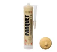 Mastic pin premium parquet & stratifié FOME FLEX PARQUET - Pin élastique, durable, recouvrable et pouvant être peint. Idéal pour combler et réparer les joints et les fissures.