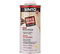 Mastic polyester bicomposant - SINTO - 820153 - Blanc - 1,455kg - Durcisseur inclus