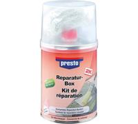 Mastic polyester de réparation avec tube durcisseur et tissu fibre de verre - Lot de 6 - PRESTO - 12056.06