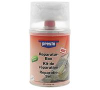 Mastic polyester - Presto - 1 kg - Kit de réparation - Résine élastifiée - Fibre de verre