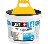 Mastic prêt à l'emploi - 5 kg - Mastic de lissage - Blanc pur - Avec spatule sans denture - RM14