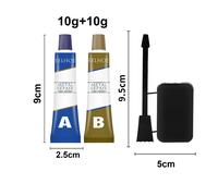 Mastic Professionnel Pour Réparatioon De Métaux, 20g/50g/80g/100g, Pâte De Colle Pour Soudure En Fonte