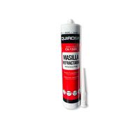 Mastic Réfractaire Haute Température + 1500°C - Cartouche 300 ml - Spécial Barbecues Cheminées Poëles -
