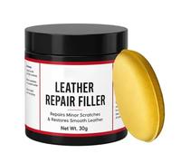 Mastic réparateur cuir pâte souple à enlever avec éponge | Kit de réparation de sièges de voiture en cuir pour canapé, fauteuil, veste, voiture, sac, chaussures