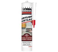 Rubson Mastic Maison Acrylique Murs & Fenêtres, mastic acrylique couleur acajou pour intérieur & extérieur, comble fissure, joint porte et fenêtre, 280 ml