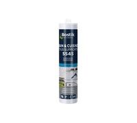 Bostik S545 - Mastic Silicone Bain et Cuisine - Jointe Tous Matériaux - Traité Anti-Moisissures - Conservation Longue Durée - Couleur : Gris Béton - Cartouche 300 ml