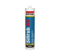 Mastic sanitaire acétique Silirub AS Blanc 300ml SOUDAL