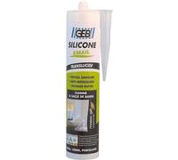 Mastic silicone pour joint sanitaire - 250 ml - Translucide - GEB G
