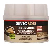 Mastic sans styrène SINTOBOIS chêne moyen 550 g + 30 g SINTO 33711
