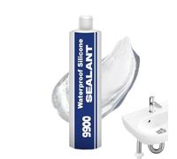 Mastic Silicone - 400g | Colle Structurelle Imperméable 9900 | Adhésif Haute Résistance | Mastic Résistant À La Chaleur À Durcissement Rapide | Remplisseur De Liaison Multi-usage Pour La Réparation De