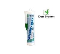 Den Braven Mastic silicone 8051 Transparent – Polyvalent (sanitaire/vitrage) – 300ml