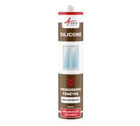 Mastic Silicone, Fenêtre, Menuiserie, Étanchéité 300 ml x 1 Gris Anthracite