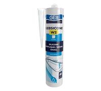 Mastic silicone gebsicone W2 cartouche 310 ml Blanc - GEB - 890501