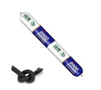 Mastic silicone imperméable, pour les fissures dans les toits et les murs, adhésif technique résistant aux intempéries, mastics extérieurs résistants à la déchirure et à l'étirement (noir)