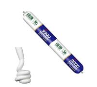 Mastic silicone imperméable, pour les fissures dans les toits et les murs, adhésif technique résistant aux intempéries, mastics extérieurs résistants à la déchirure et à l'étirement (blanc)