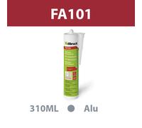 Mastic silicone menuiserie "FA101" Gris alu 310ML ILLBRUCK