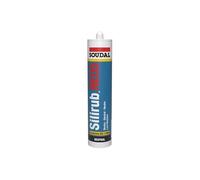 Mastic silicone menuiserie SILIRUB NO5 chêne 310 ml Soudal 120641