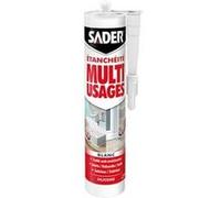 Mastic silicone multi-usage Sader 280 ml blanc pour intérieur Blanc